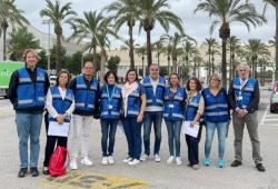 Integrants del GIPEC-IB participen en un simulacre d'accident aeri amb víctimes i familiars a l'aeroport de Palma