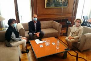 Representantes de la Junta de Gobierno del COPIB se re&uacute;nen con la Delegada del Gobierno, Aina Calvo