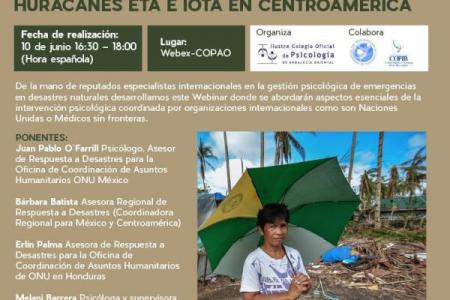 El COPIB colabora en la organizaci&oacute;n de un seminario web que aborda aspectos esenciales de la intervenci&oacute;n psicol&oacute;gica coordinada por organizaciones internacionales 