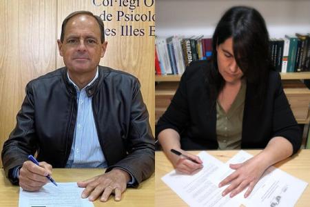 El COPIB y &Aacute;ngeles de Azul y Verde firman un convenio de colaboraci&oacute;n para realizar actividades divulgativas y visibilizar el trabajo que desarrollan para prevenir el suicidio