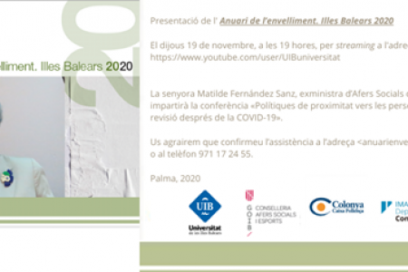 Presentaci&oacute;n del Anuari de l'Envelliment. Illes Balears 2020