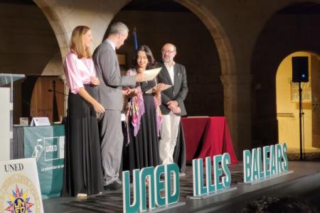 La directora de Uned-Illes Balears reivindica la importancia de los estudios relacionados con la salud mental y destaca su colaboraci&oacute;n con el COPIB, en la apertura del curso acad&eacute;mico 2023-2024
