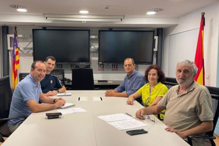 ​El COPIB se re&uacute;ne con la nueva c&uacute;pula directiva del SEIB 112 para fortalecer la colaboraci&oacute;n en emergencias