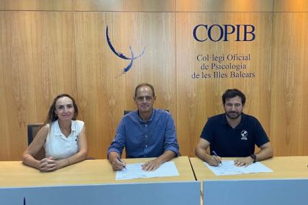 ​El COPIB y la Fundaci&oacute; s&rsquo;Hort Vell firman un convenio para visibilizar y promover la intervenci&oacute;n psicol&oacute;gica asistida con animales