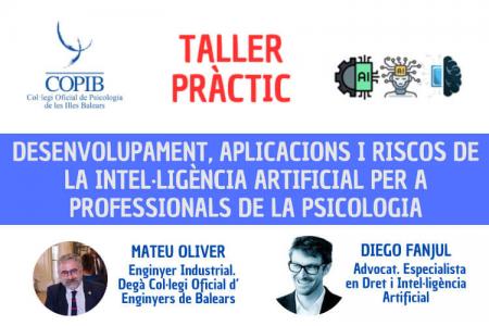 ​El COPIB celebra un taller práctico y gratuito sobre “Desarrollo, aplicaciones y riesgos de la IA para la profesión de la psicología”