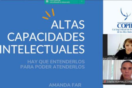El COPIB forma a una veintena de profesionales de la psicolog&iacute;a, orientadores y docentes en la comprensi&oacute;n, identificaci&oacute;n y evaluaci&oacute;n del alumnado de Altas capacidades 