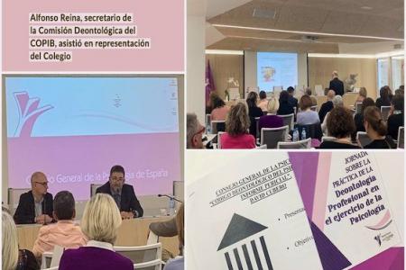 El COPIB, presente en la I Jornada sobre la Pr&aacute;ctica de la Deontol&oacute;gica Profesional en el ejercicio de la Psicolog&iacute;a