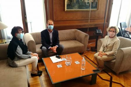 Representantes de la Junta de Gobierno del COPIB se re&uacute;nen con la Delegada del Gobierno, Aina Calvo